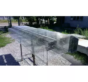 Клітка кроляча для відгодівлі молодняка 300х2300х1300 мм Клітка кроляча для відгодівлі молодняка 300х2300х1300 мм