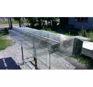 Клетка кроличья для откорма молодняка 300х2300х1300 мм Клетка кроличья для откорма молодняка 300х2300х1300 мм
