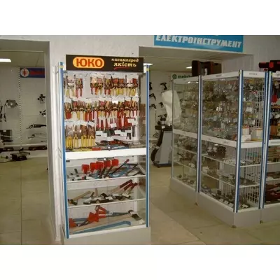 Металлические стеллажи пристенные односторонние